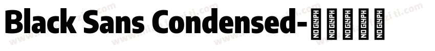 Black Sans Condensed字体转换